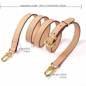 Elegant Brown and Gold Crossbody Strap